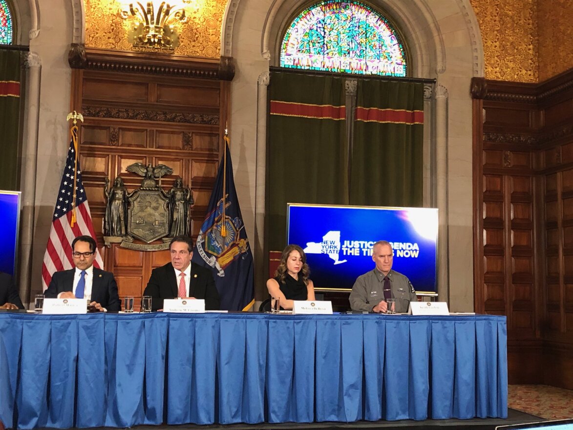 Governor Cuomo holds a budget briefing March 22